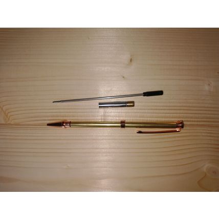 Slimline Pen making kits for woodturning in Rose Gold Pack of 5