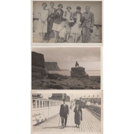 Beach Basket of Sweets French Hide & Seek 3x Old RPC Postcard s