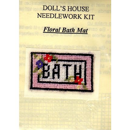 DOLLS HOUSE BATH MAT NEEDLEWORK KIT 12th SCALE