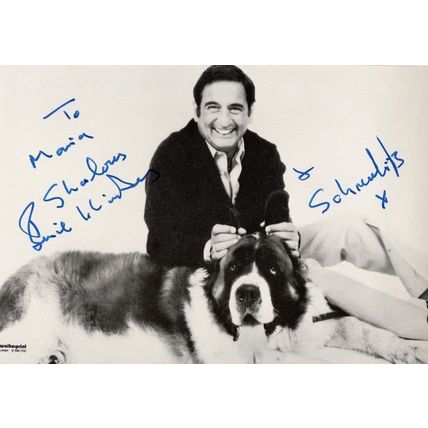 Bernie Winters & Schnorbitz Dog Vintage Hand Signed Photo