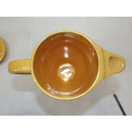 Mint Vintage 1930's Fiestaware Fiesta Large Vintage Coffee Pot Yellow