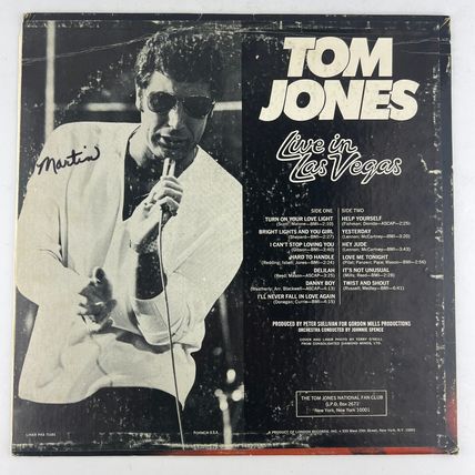 Tom Jones – Live In Las Vegas Vinyl LP Record Album PAS-71031