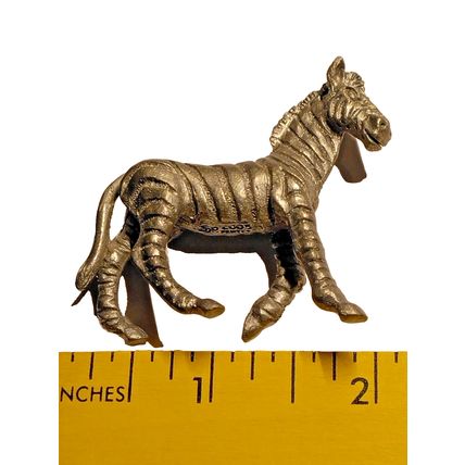 Collectible SD 2005 Pewter African Zebra 2" x 1.5" Animal Figurine Detailed