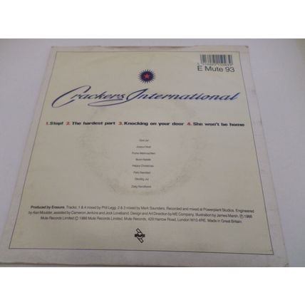 Erasure - 5 x 7" - 45rpm Vinyl Records - A Little Respect - Love To Hate You -
