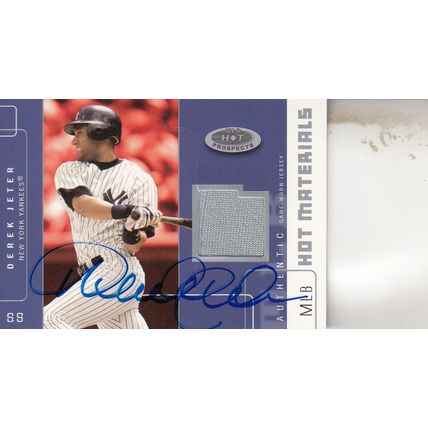 DEREK JETER ERSEY 438/499 2003 AUTOGRAPHED NEW YORK YANKEES HOF WORLD CHAMPION