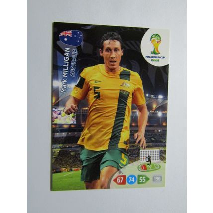 Mark Milligan - Australia 2014 Panini Adrenalyn XL Brazil World Cup (ef1)