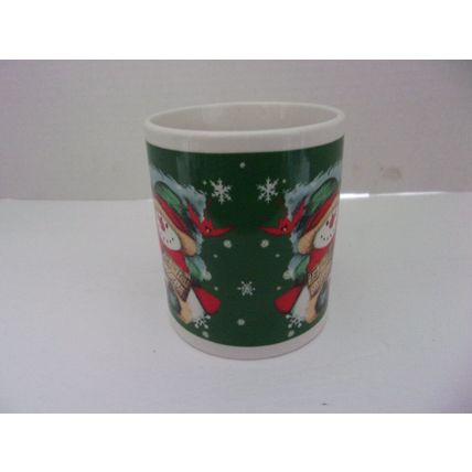 Christmas Mug Snow Man & Woman Let It Snow