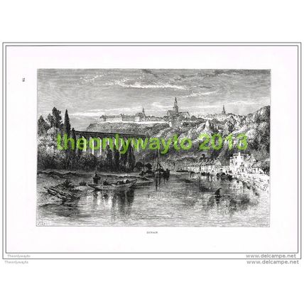 DINAN, NORMANDY, FRANCE, Book Illustration (Print) c1875