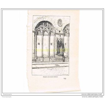 WINDOW OF SAN MICHELE, FLORENCE, ITALY, c1895, , Book Illustration, 1920