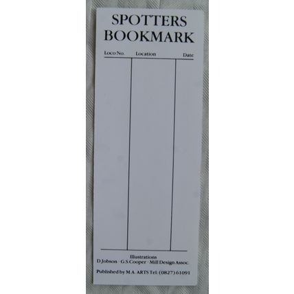 Spotters Bookmark - Class 3 Flying Scotsman 4472