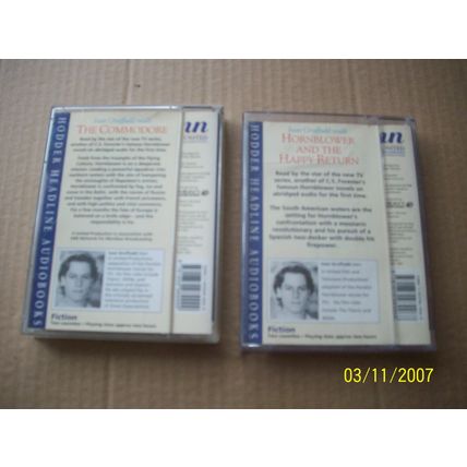 Hornblower X 2 Audio Books The Commodore & and The Happy Return (Cassettes