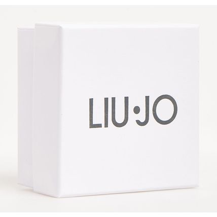 LIU JO MILANO Luxury Gold Tone Padlock Drop Earrings NEW