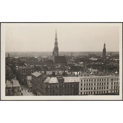 Riga vom Flugzeug, c.1917 - Foto-AK