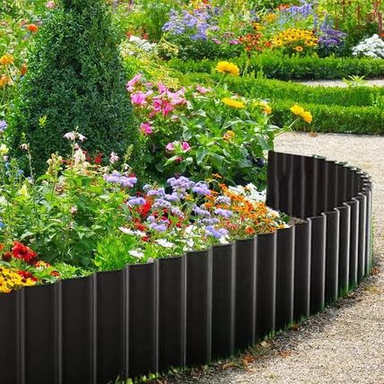 Corrugated Metal Landscape Edging,6 Inch X 20FT Sturdy Steel Garden Edging Borde