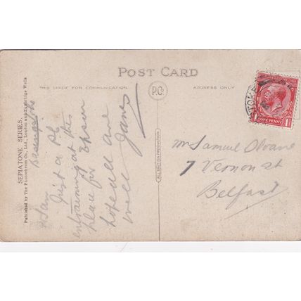 ED14 BASINGSTOKE - HACKWOOD ROAD. PRINTED POSTCARD