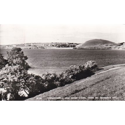 ED 501 TREBETHRICK AND RIVER CAMEL FROM ST GEORGES WELL. RP POSTCARD