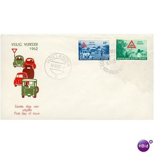 New Guinea FDI 1962 - SG 79-80 - Veilig Verkeer (unused)