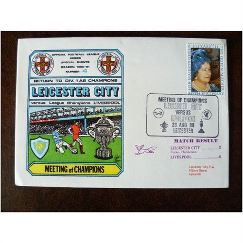 1980 Leicester City v Liverpool Dawn 10th Official Dawn Football Cover 4 Peake