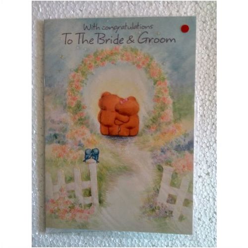 With congratulations To The Bride & Groom