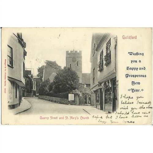 Surrey GUILDFORD Quarry Street Postcard by Stengel (19327)