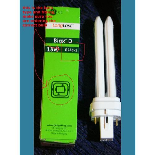 2 GE G24d-1 Longlast Energy Saving Bulbs 3500K 13 Watt Colour 835 white