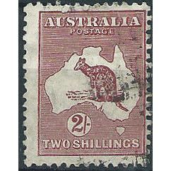 Australia 1932 SG134 2/- Maroon Fine Used ... .