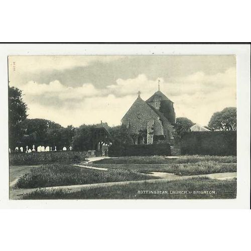 Sussex ROTTINGDEAN Church Postcard (95176)
