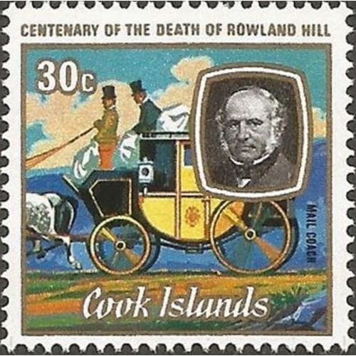 Cook Is 1979 Rowland Hill 30c Mail Coach Unmounted Mint NHM SG 634 Sc 515 stamp