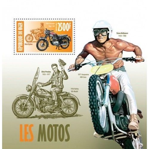 NIGER 2013 SHEET MNH MOTORCYCLES MOTOCICLETAS MOTOS 2A