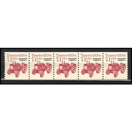 2127b 7.1c Tractor Very Fine MNH Dry Gum PNC 1/5 X0889