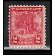 645 2c Valley Forge Just Clears MNH O0959
