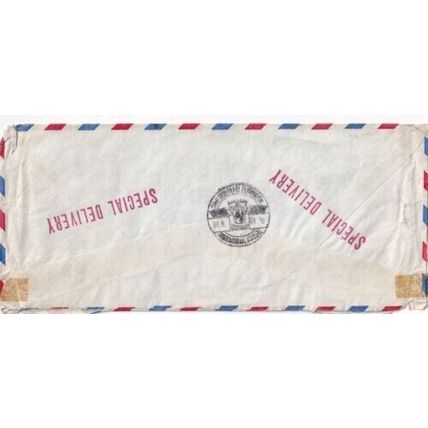 United States 1959 Baltimore MD-Tuebingen Air Mail Cover Baltimore meter cancel