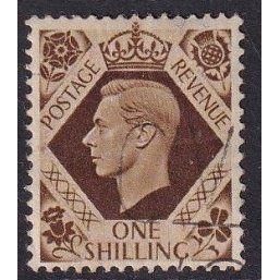 GB 1939 George VI 1s brown Used SG475