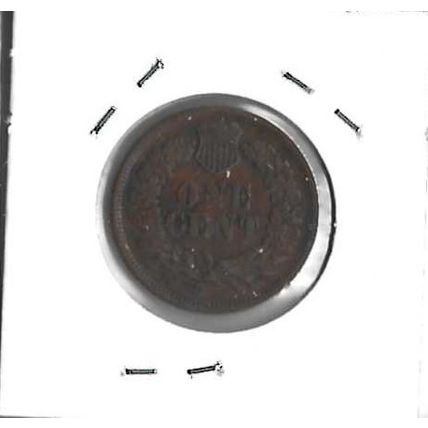 1865 US Indian Head Cent XF Grey Sheet $48.00