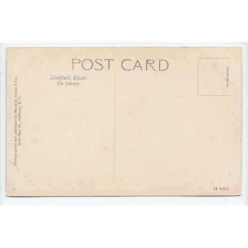 The Library Skellfield Ripon North Yorkshire Postcard