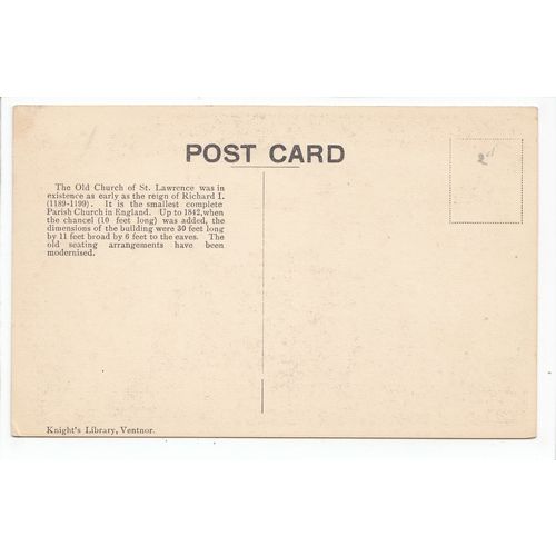 The Old Church St Lawrence Isle of Wight IOW Postcard