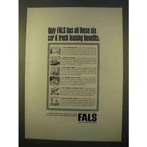 1963 Ford Authorized Leasing System FALS Ad - Benefits