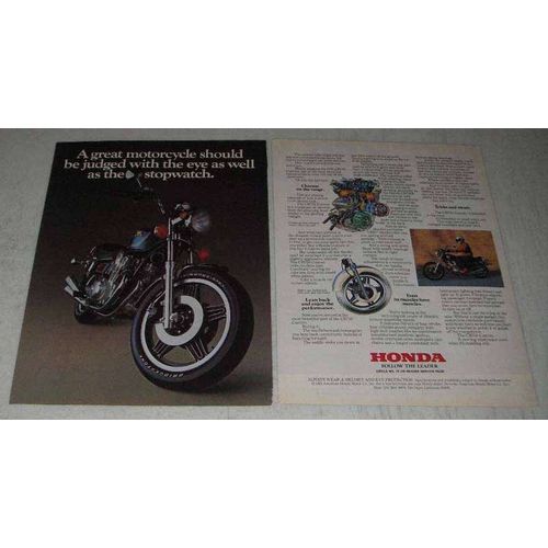 1981 Honda CB750 Custom Motorcycle Ad - Judged With Eye