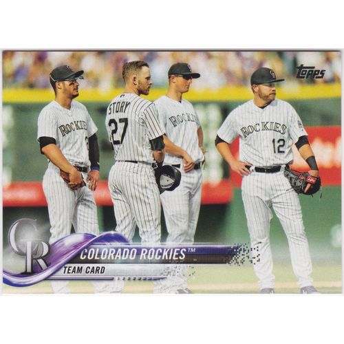 2018 Topps Colorado Rockies team set with updates -33 cards
