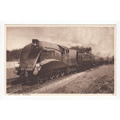 East Anglian Steam Locomotive LNER Railway Postcard 12