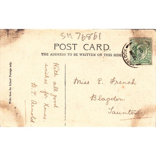 Ship Inn Porlock Somerset Postcard (SM76861)
