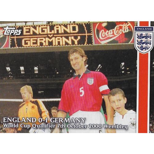 Topps ENGLAND 2002 Trading Card: World Cup Qualifier - 53, ENGLAND v Germany