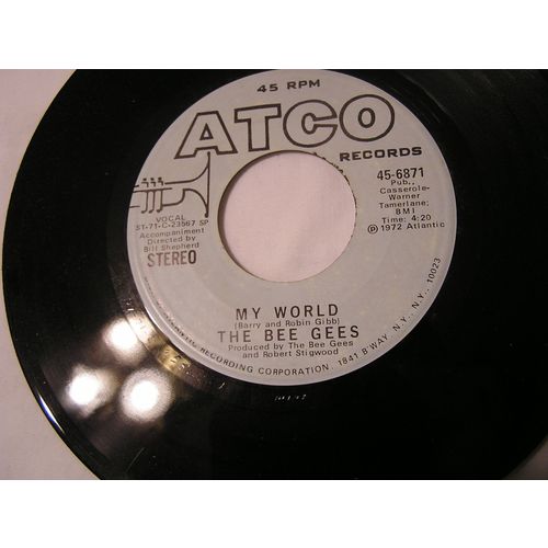 The Bee Gees Promo 45-MY WORLD STEREO/MONO