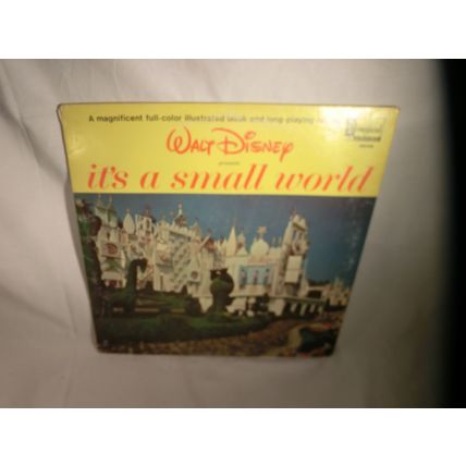 WALT DISNEY - IT'S A SMALL WORLD - Vinyl -Very Good - DISNEYLAND #3925 *