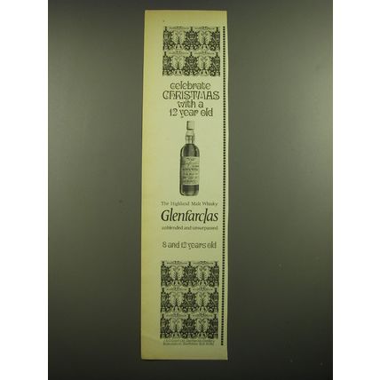 1968 Glenfarclas Scotch Ad - Celebrate Christmas with a 12 year old
