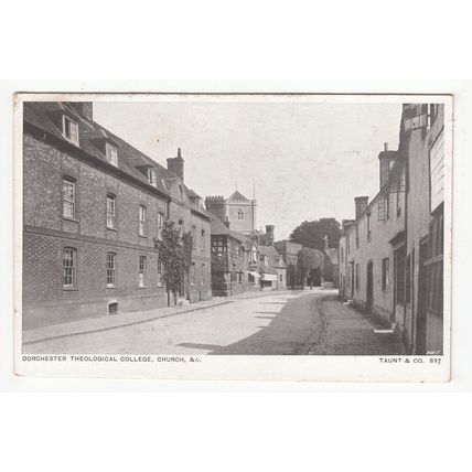 The Theological College & Church Dorchester Oxfordshire Postcard Taunt & Co 897