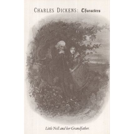 Charles Dickens Characters Little Nell &Her Grandfather Postcard