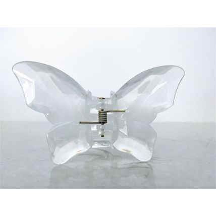 Medium large clear butterfly hair claw clip