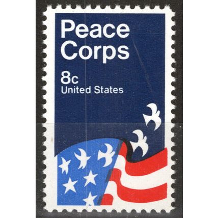ZAYIX - 1972 US 1447 MNH Peace Corps - Flag and Birds 021823-S14M