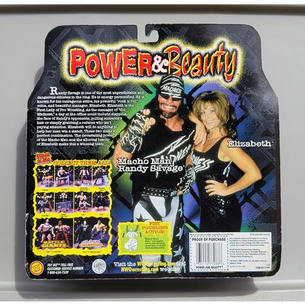 wwf ljn wrestling superstars power & beauty randy savage & elizabeth figures